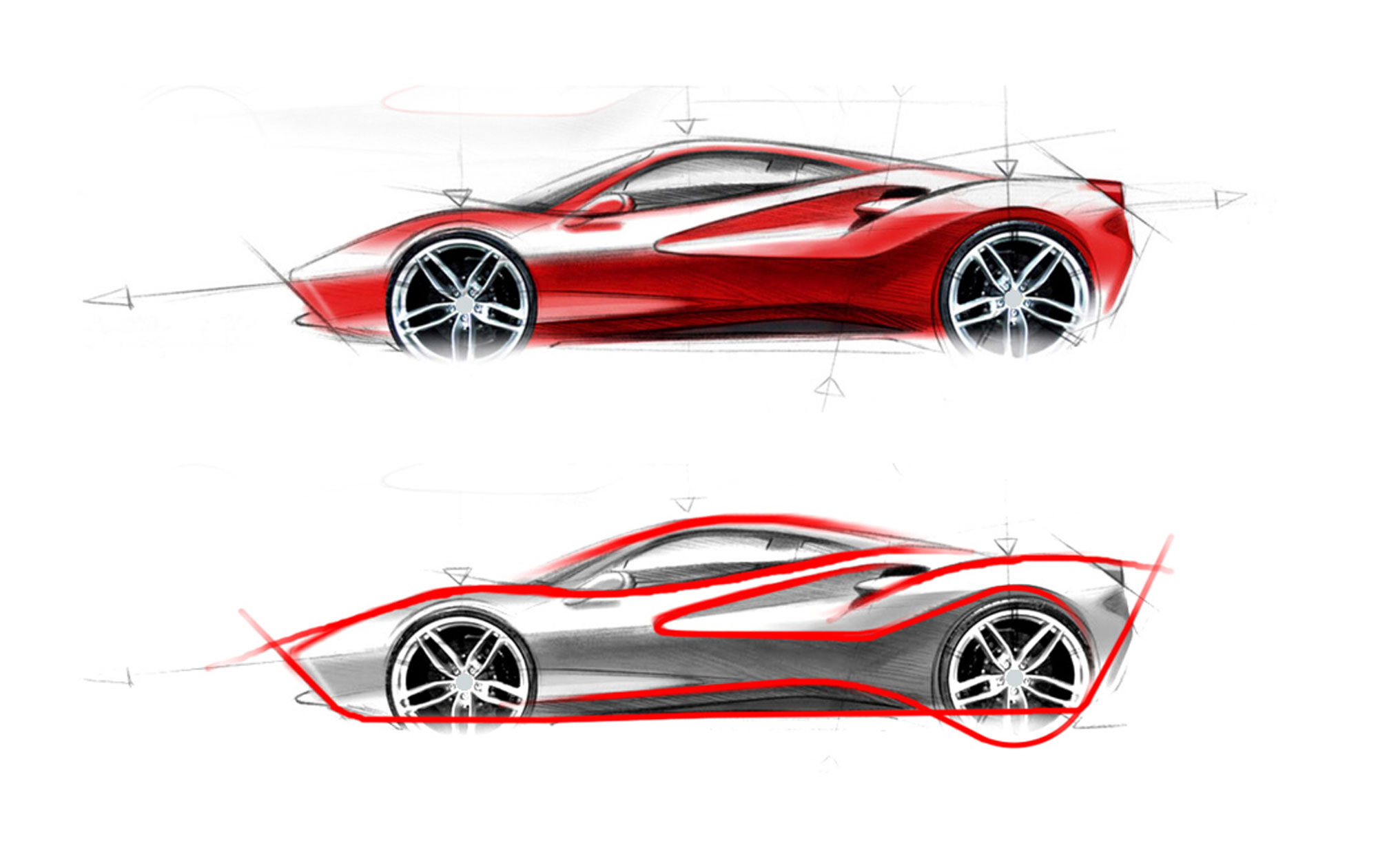 Centro Ricerche - Render architettonico della facciata dinamica