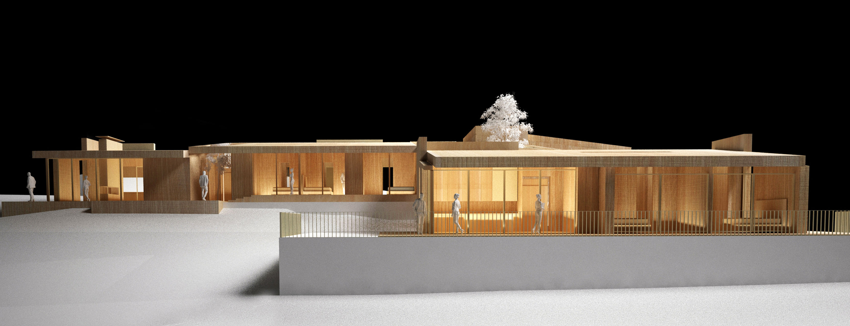 tre case - Vista principale AZArchitetti